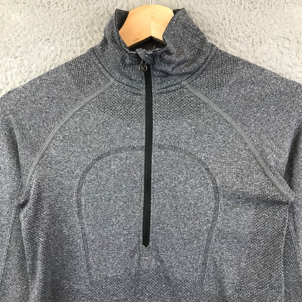 Lululemon Swiftly Tech 1/2 Zip Gray Reflective Sz… - image 2